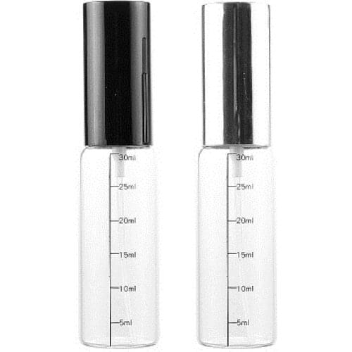 30ml Transparent Scale Glass Bottle Spray Lotion Pump Portable Refillable Perfume Bottle Travelling Cosmetic Containers Bottles