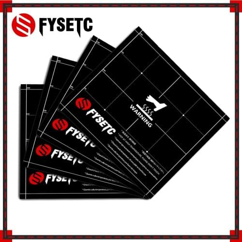 5pcs 220x220mm Surface Build Sheet Plate Heat Hot Bed Sticker Coordinate Printed For Anet A6 A8 Tarantula Ender 5 3D Printer