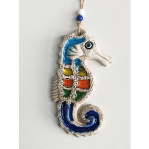 Sume Decorative Mini Size Ceramic Seahorse Colorful wall Decoration wall graphics gráficos de parede настенная графика