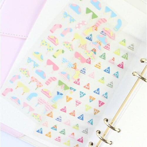 Domikee cartoon school student DIY decorative paper stickers stationery,cute diary notebooks stickers accessories,55pcs/pack