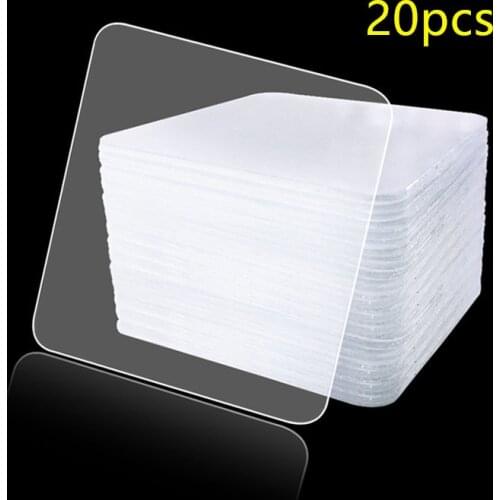 20PCS Strong Viscosity Home Double Sided Tape Super Sticky Waterproof Transparent Sticker Non-Marking Strong Sticker New Arrival