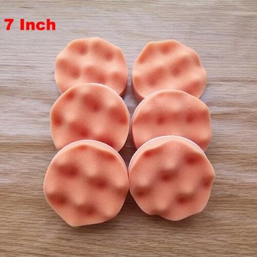 Youwinme 1Pcs 7 Inch Wave Sponge For Auto Car Truck Paint Care Polishing Waxing Buffing Wash Cleaning Tool Foams Pad