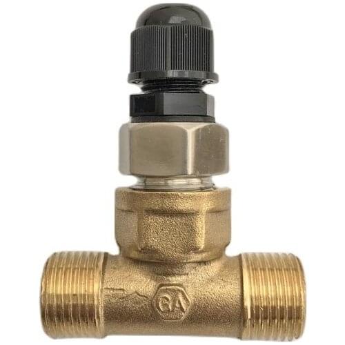 USB015 +Tee Thermowell Immersion Sleeve Pocket Stainless Steel 304 BSP 1/2" for Max 8mm OD Wire PT100 PT1000 NTC10K NTC50K NTC5K