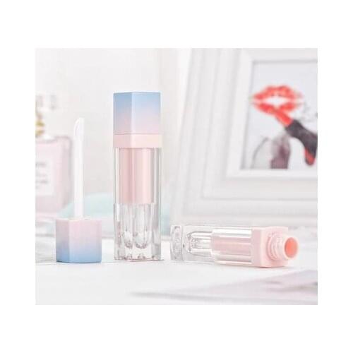 5ml empty Pink Blue lip gloss tube lipgloss tube container with thick wall makeup Container packaging