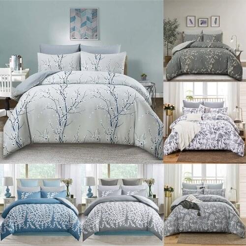 ZEIMON Fashion Bedding Set Pillowcase Floral Duvet Cover Sets Bed Set Single Double Queen King Size Quilt Covers Bedclothes