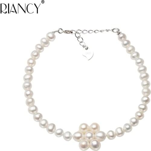 Fashion White natural Freshwater Pearl Bracelet For Women,Beautiful Cute Girl Bracelet Daughter Best Gift