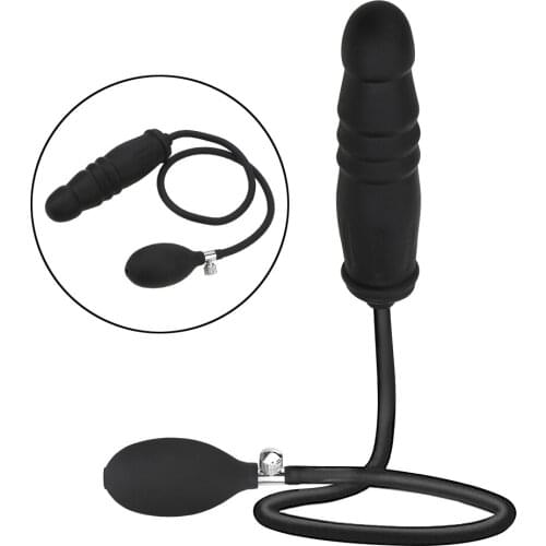 With Pump Silicone Expandable Butt Plug Sex Toys for Women Men Anal Massage Anal Dilator Inflatable Anal Dildo Plug