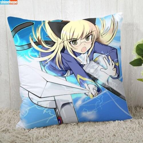 Pillow Cover Customize Strike Witches Pillowcase Modern Home Decorative Pillow Case 45X45cm,40X40cm