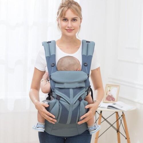 New Omni Cool Air 360 All-Position Baby Carrier for Newborn to Toddler with Lumbar Support & Cool Air Mesh (7-45 Lb)