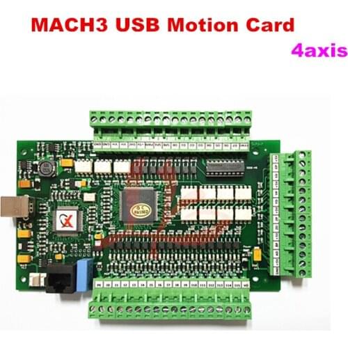 NEW mach3 motion control card 4 axis breakout interface board for CNC router