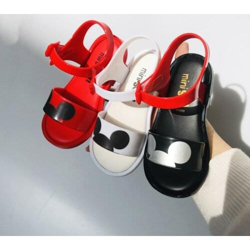 2021 Disney new Mickey childrens shoes Minnie candy beach jelly shoes non-slip shoes student childrens sandals fashion trend