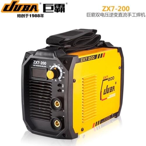 2021 New JUBA welder IGBT Portable Welding Inverter MMA ARC ZX7-200 welding machine with LED electrode holder and earth clamp