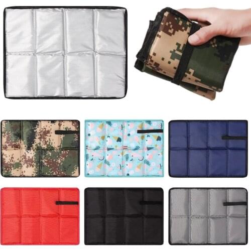 Portable Folding Camping Mat Waterproof Oxford Cloth Foam Sitting Pad Mattress Outdoor Picnic Mat Sand Beach Mat 39*30cm