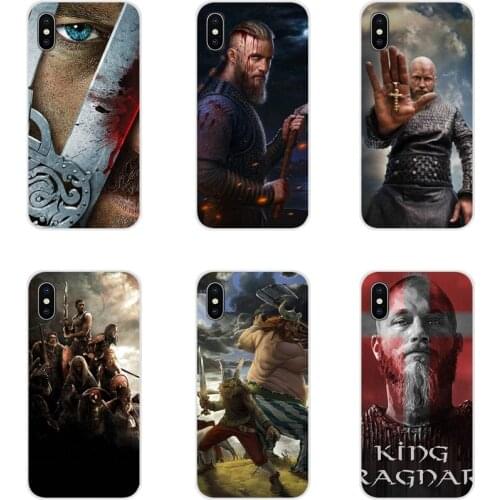 TPU Transparent Cover Bag Ragnar Lothbrok Vikings Film For Samsung Galaxy J1 J2 J3 J4 J5 J6 J7 J8 Plus 2018 Prime 2015 2016 2017