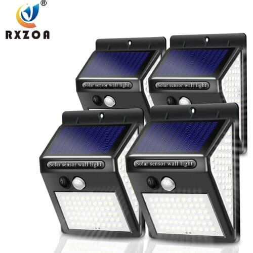 Outdoor LED Solar Light with Sensor Wall Lamp Multiple Modes Waterproof Material Used In Courtyards, Gardens, Camping, Etc