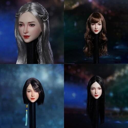 1/6 SUPER DUCK SDH024 Asian Female Head Sculpt Fit 12" TBL PH Figure Body