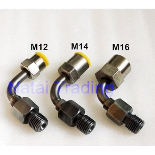 Top quality common rail test bench pipe connector part common rail injector pump connect joint to the common rail tube