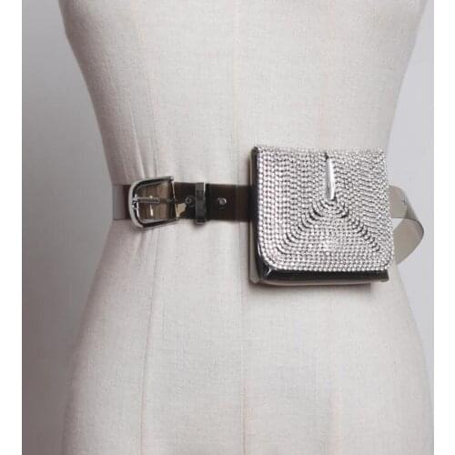Womens runway fashion blingbling diamonds pvc Cummerbunds female Dress Corsets Waistband Belts decoration wide belt R1885