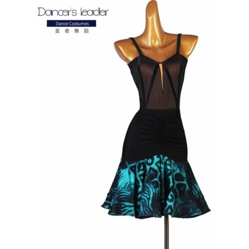 Customized Latin Dance Dress Women Sexy Sling Dance Practice Clothes Adult Elegant Stage Competition Costumes