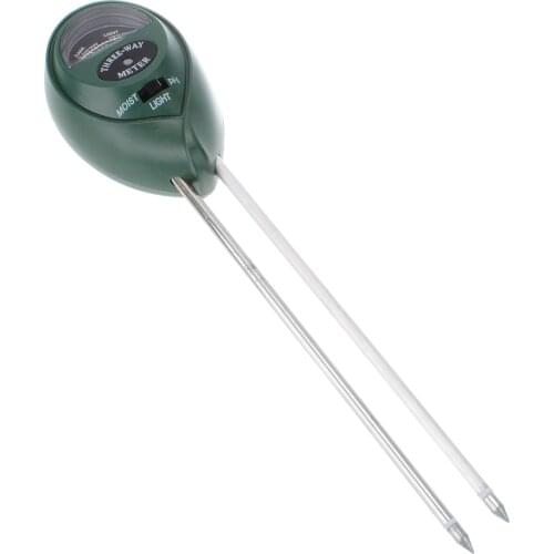 3 In 1 Soil Tester Meter Garden Lawn Plant Pot PH Moisture Meter Temperature Sunlight Intensity Measurement