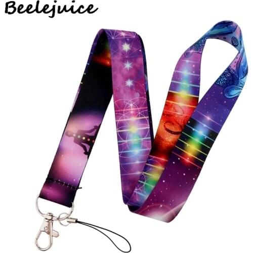 24pcs Purple Pink Yoga Flower dance Art Key Chain webbings ribbons Neck Strap for Phone Keys ID Card Cartoon Lanyards Decoration