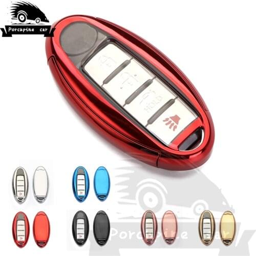 TPU Car Key Case Cover For Nissan Qashqai Teana X-Trail Murano March Geniss Tiida Livina Sylphy Sunny Juke Almera Altima Maxima