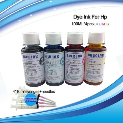 XIMO 4*100ml bottled dye ink for HP862 H564 H364 H178 suitable for HP Photosmart D5460 5468 5463 etc