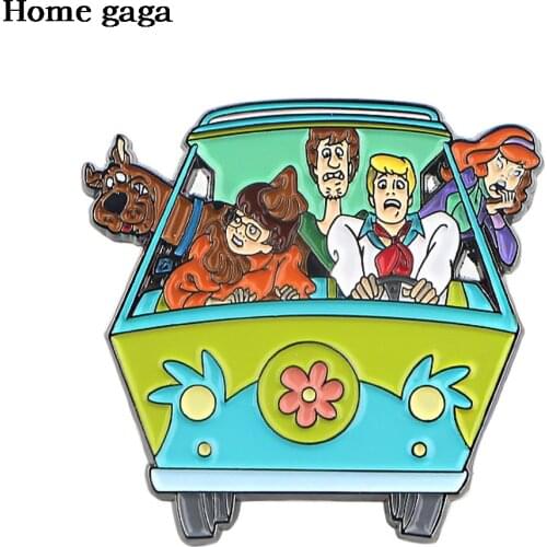 DB101 Homegaga Cartoon Funny Dog Metal Brooch Pins Denim Jacket Pin Jewelry Decoration Badge For Clothes Lapel Pins Gift