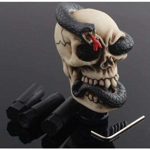 Car interior Universal Skull Head Snake Car Truck Manual Stick Gear Shift Knob Lever Shifter