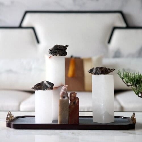 Chinese Home Decoration Accessories Spanish Marble Column For Living Room Home Furnishing Hotel Setting Villa Sales Office