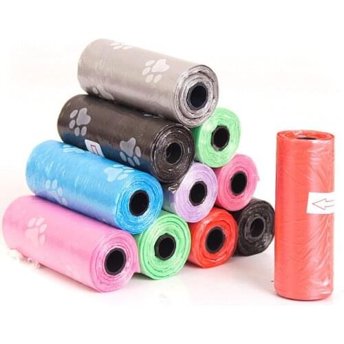 Cute Pet Dog Poop Bags Dispenser Collector Scoop Holder Puppy Cat Pooper Scooper Bag Small Rolls Outdoor Clean Pets Supplies