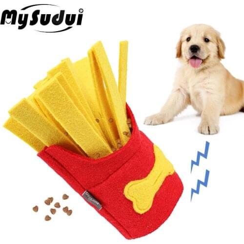 MySudui Dog Snuffle Toy Squeaky Puzzle Treats For Dogs Chewing Toy Puppy Canine Training Iq Interactive Dog Leaking Food Toy