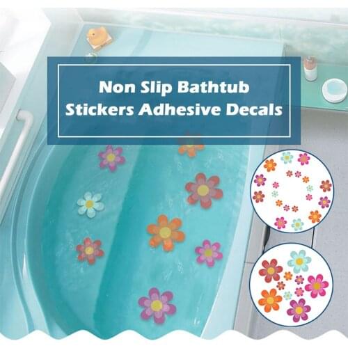 Non Slip Decal Sticker Strips Bathtub Set Shower Bath Tub Bathroom Home Kids Bathroom Supplies Anti Slip Mat Bathroom Sticker