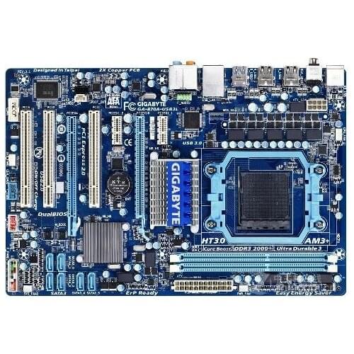 Original motherboard for Gigabyte GA-870A-USB3L Socket AM3 AM3+ DDR3 8GB USB2.0 USB3.0 870A-USB3L Desktop Motherboard
