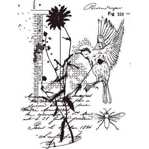 Bird /Transparent Clear Stamp/Seal for DIY scrapbooking/photo album Decorative clear stamp A0270