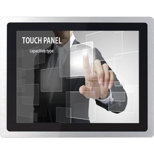 21.5 inch industrial touch monitor high brightness lcd monitor tempered glass capacitive touch screen monitor