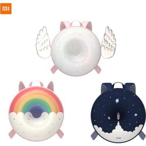 Xiaomi Youpin Donut school bag childrens school bag kindergarten pupils cute backpack breathable ridge protection cartoon