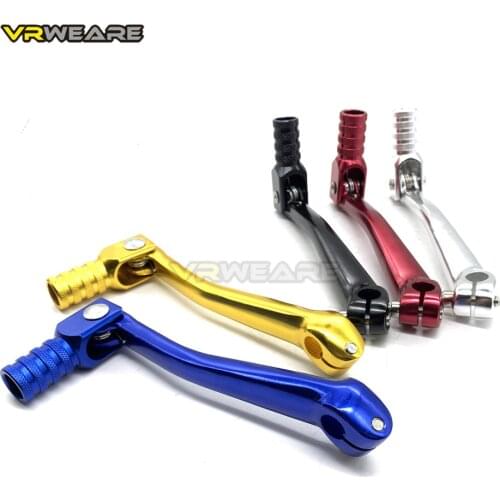VRWEARE Motorcycle CNC Aluminum Folding Gear Shift Lever Fit for Motocross ATV Dirt Bike Pit Bikes Gear Lever