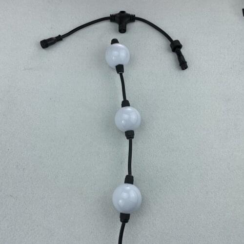 50mm 3D lighting led pixel ball,;DC12V;WS2811 IC;1.44W/ball; RGB full color;with link T connector