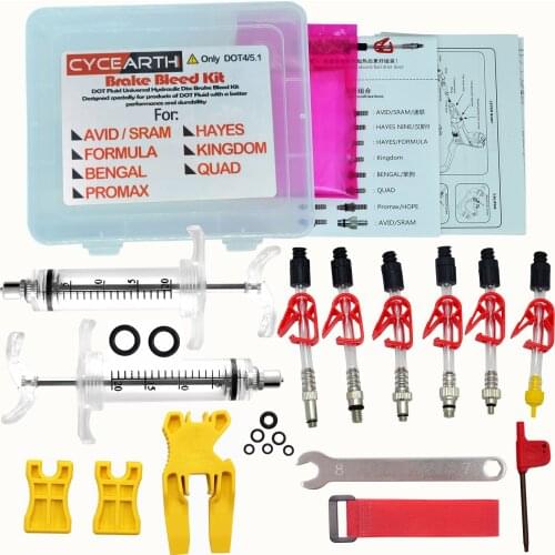 SRAM Bicycle tool Oil Disc Brake Bleed Kit Set For AVID DODE JUICY DOT HOPE BNGAL HAYES J3 J5 J7 Formula R1 RX K24 K18