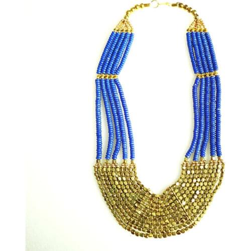 TNL507 Amazing Tibetan Coral Color multi-layer OX Bone beaded necklace,colorful BOHO 2013 fashion,new arrival