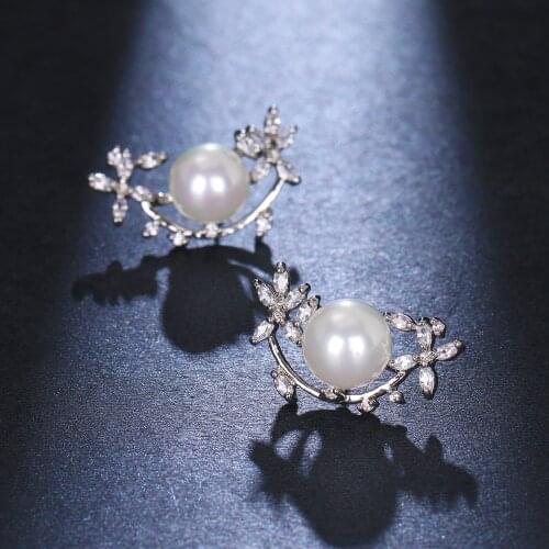 Bettyue Fashion Pearl Earring For Women And Ladies Exquisite Symmtrical Style With AAA Zirconia Gorgeous Jewelry Wedding Gifts