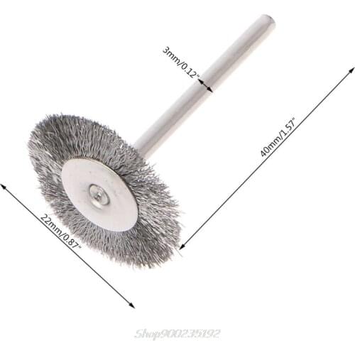 10pcs 22mm Platinum Blade Stainless Steel Wire Wheel Brush Dremel Rotary Tool for Mini Drill Dremel Polishing Dremel Jy29 20