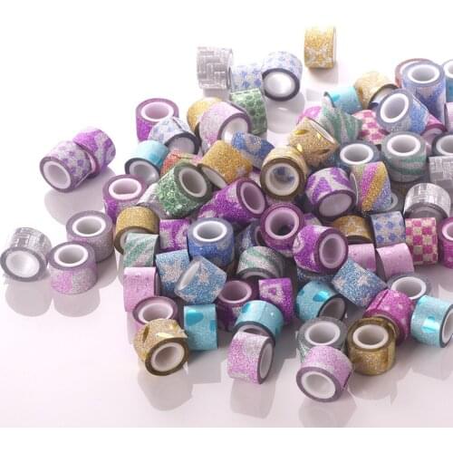 10 Pcs/Lot Mini Kawaii Gold Glitter Adhesive Washi Tape Cute Grid Decorative Masking Tape For Scrapbooking Sticker Stationery