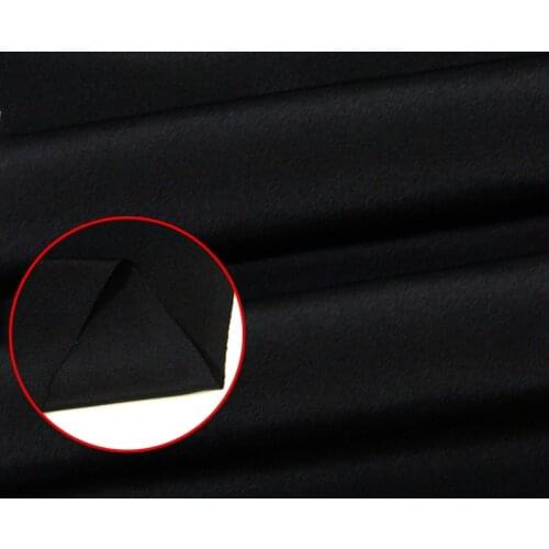 100% mulberry silk fabrics silk small heavy double crepe fabric 22 mume heavy crepe clothing skirt clothing special black cloth