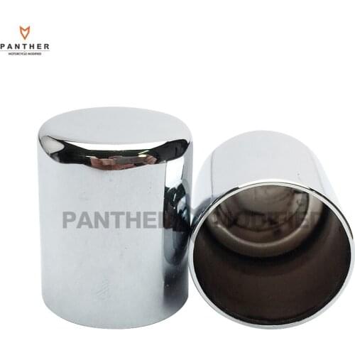 2 Pcs Chrome Motorcycle Docking Hardware Point Covers Kit case for Harley Touring 2009-2017