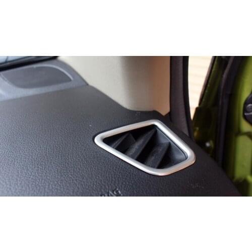 Front Air conditioning Outlet Vent styling garnish cover frame trim 2pcs/set For Suzuki S-cross scross SX4 2014 2015 2016 2017