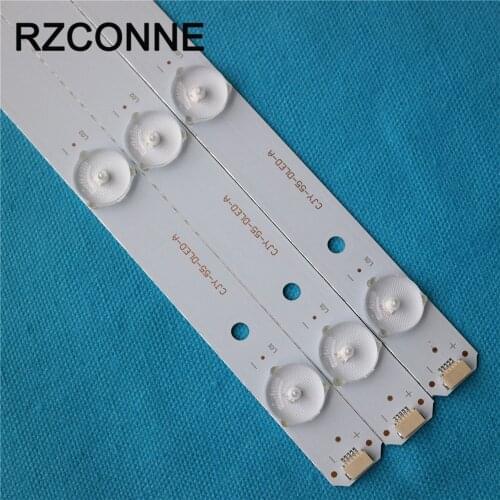 3pcs 55'' 545mm*17mm LED Backlight Lamps Strips Aluminum plate with Optical Lens Fliter Large Size for TV Screen Monitor New