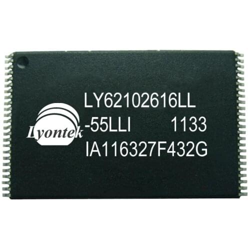 5pcs New Original LY62102616LL-55LLI 16M High Speed SRAM 2M x 8 / 1M x 16 TSOPI(48) 55ns 4.5 to 5.5V -40 ~ 85°C