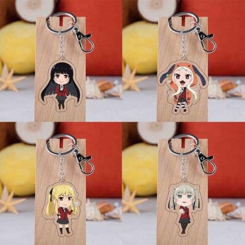 Anime Kakegurui Keychain Cosplay Accessories Prop Keyring